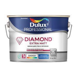 Краска акриловая Dulux Diamond Extra Matt моющаяся белая основа BW 10 л