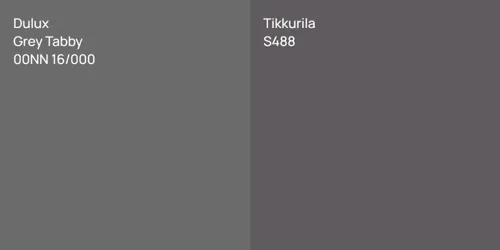 00NN 16/000 Grey Tabby vs S488 