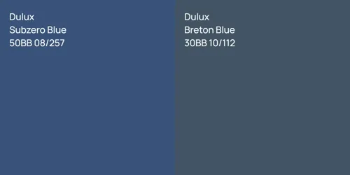 50BB 08/257 Subzero Blue vs 30BB 10/112 Breton Blue