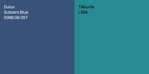 50BB 08/257 Subzero Blue vs L366 null