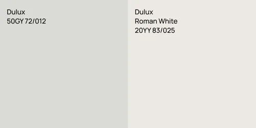 50GY 72/012 null vs 20YY 83/025 Roman White