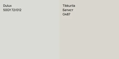 50GY 72/012 null vs G487 Батист