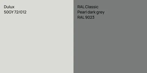 50GY 72/012 null vs RAL 9023  Pearl dark grey