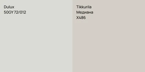 50GY 72/012 null vs X486 Медиана