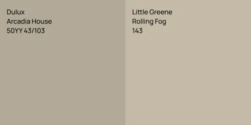 50YY 43/103 Arcadia House vs 143 Rolling Fog