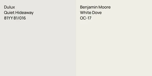 81YY 81/016 Quiet Hideaway vs OC-17 White Dove