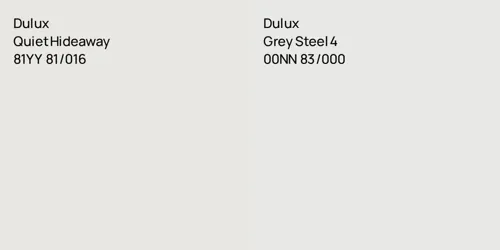 81YY 81/016 Quiet Hideaway vs 00NN 83/000 Grey Steel 4