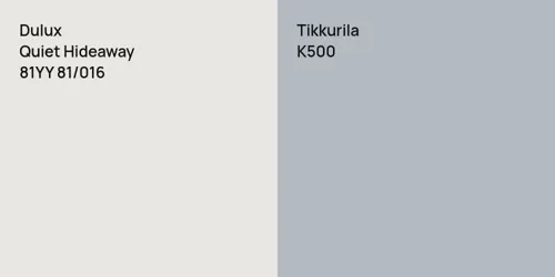 81YY 81/016 Quiet Hideaway vs K500 null