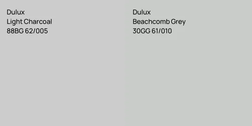 88BG 62/005 Light Charcoal vs 30GG 61/010 Beachcomb Grey