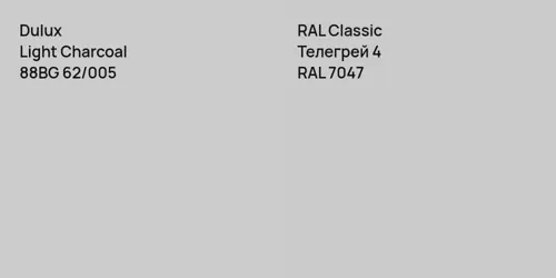 88BG 62/005 Light Charcoal vs RAL 7047 Телегрей 4