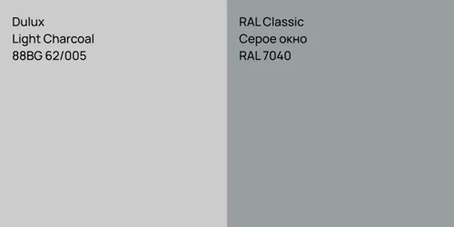 88BG 62/005 Light Charcoal vs RAL 7040 Серое окно