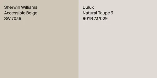 SW 7036 Accessible Beige vs 90YR 73/029 Natural Taupe 3