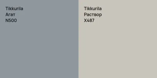 N500 Агат vs X487 Раствор