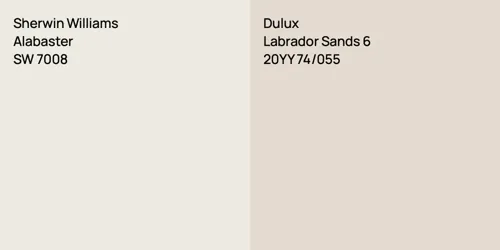 SW 7008 Alabaster vs 20YY 74/055 Labrador Sands 6