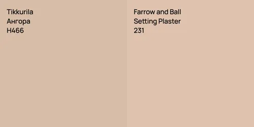 H466 Ангора vs 231 Setting Plaster