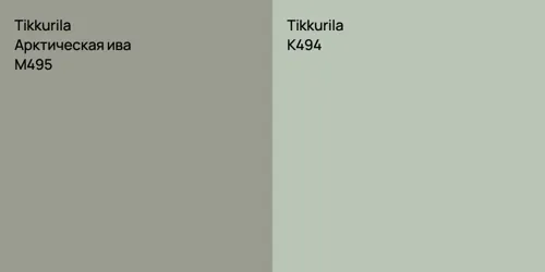 M495 Арктическая ива vs K494 