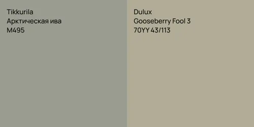 M495 Арктическая ива vs 70YY 43/113 Gooseberry Fool 3
