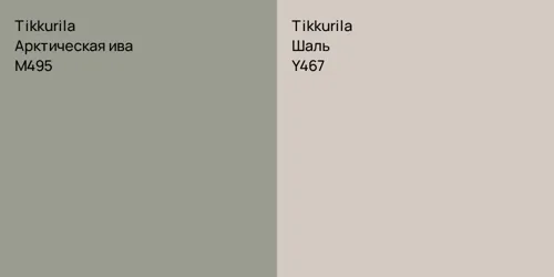 M495 Арктическая ива vs Y467 Шаль