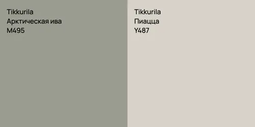 M495 Арктическая ива vs Y487 Пиацца