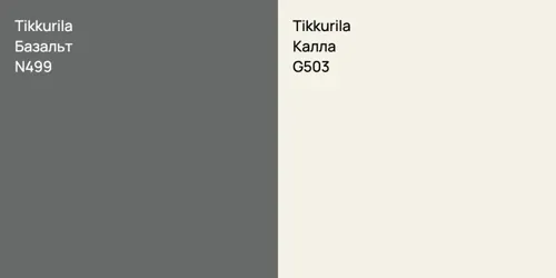 N499 Базальт vs G503 Калла