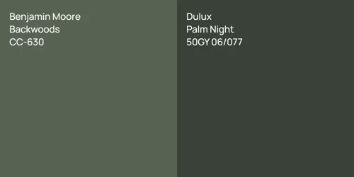 CC-630 Backwoods vs 50GY 06/077 Palm Night
