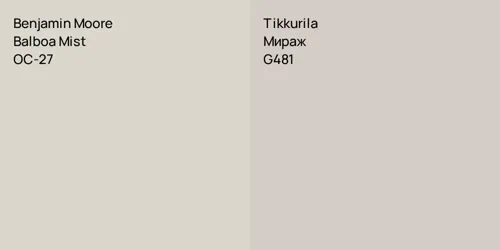 OC-27 Balboa Mist vs G481 Мираж