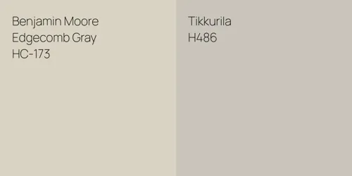 HC-173 Edgecomb Gray vs H486 