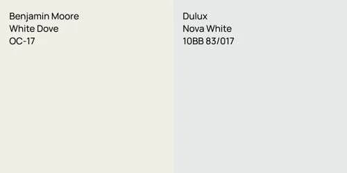OC-17 White Dove vs 10BB 83/017 Nova White