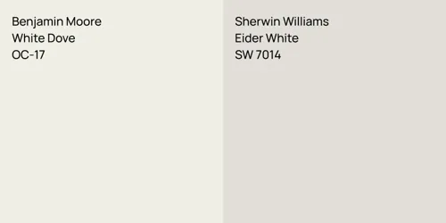 OC-17 White Dove vs SW 7014 Eider White