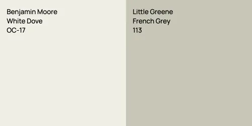 OC-17 White Dove vs 113 French Grey