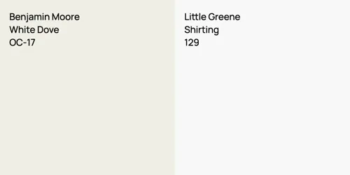 OC-17 White Dove vs 129 Shirting