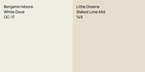 OC-17 White Dove vs 149 Slaked Lime Mid