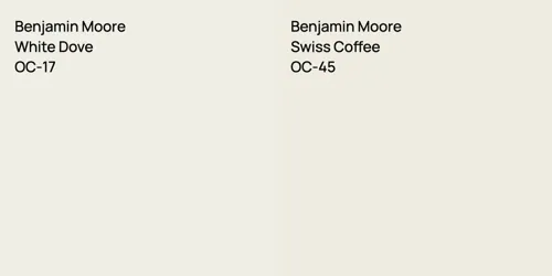 OC-17 White Dove vs OC-45 Swiss Coffee