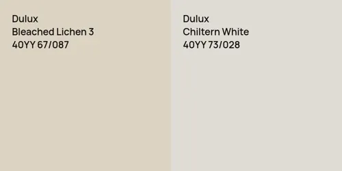 40YY 67/087 Bleached Lichen 3 vs 40YY 73/028 Chiltern White