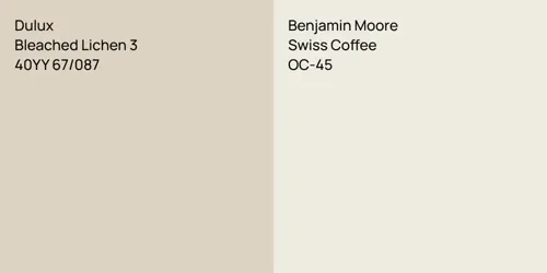 40YY 67/087 Bleached Lichen 3 vs OC-45 Swiss Coffee