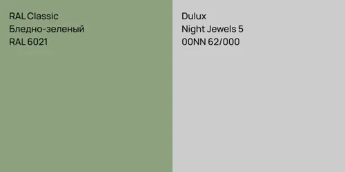 RAL 6021 Бледно-зеленый vs 00NN 62/000 Night Jewels 5