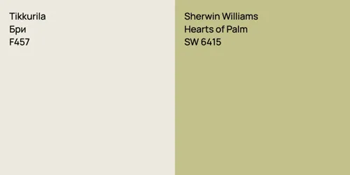 F457 Бри vs SW 6415 Hearts of Palm