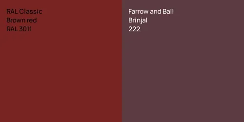 RAL 3011  Brown red vs 222 Brinjal