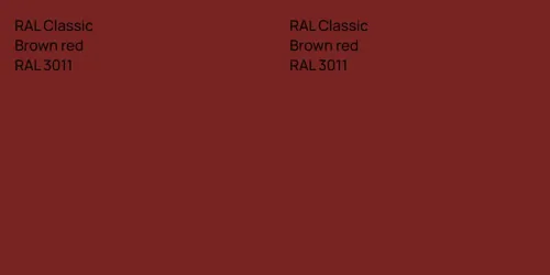 RAL 3011  Brown red vs RAL 3011  Brown red