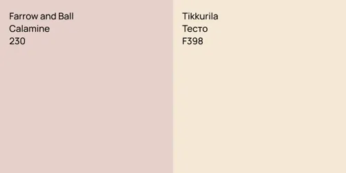 230 Calamine vs F398 Тесто