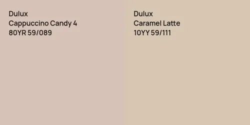 80YR 59/089 Cappuccino Candy 4 vs 10YY 59/111 Caramel Latte