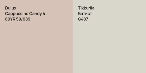 80YR 59/089 Cappuccino Candy 4 vs G487 Батист