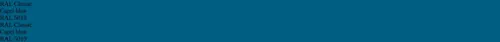 RAL 5019  Capri blue vs RAL 5019  Capri blue