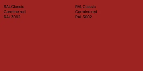 RAL 3002  Carmine red vs RAL 3002  Carmine red