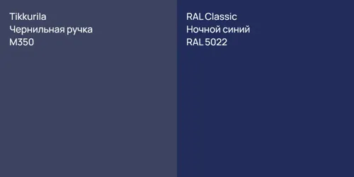 M350 Чернильная ручка vs RAL 5022 Ночной синий