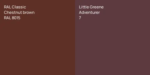 RAL 8015  Chestnut brown vs 7 Adventurer