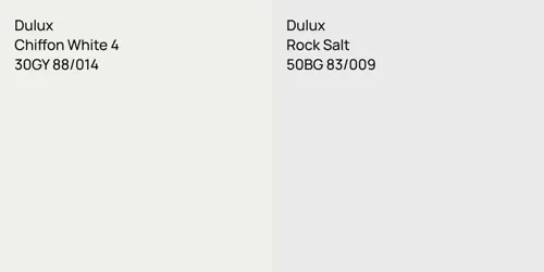 30GY 88/014 Chiffon White 4 vs 50BG 83/009 Rock Salt