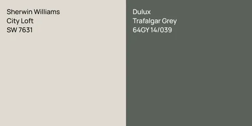 SW 7631 City Loft vs 64GY 14/039 Trafalgar Grey