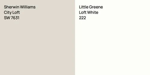 SW 7631 City Loft vs 222 Loft White