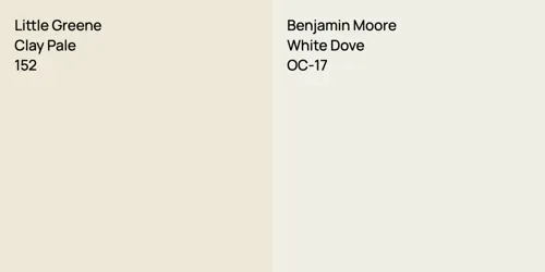 152 Clay Pale vs OC-17 White Dove